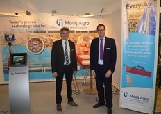 Maarten Mooij and Ron van Rengst from Mooij Agro, which develops and produces innovative ventilation techniques for cultivators and storers.