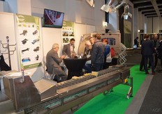 The Sweere stand, machines for processing fresh produce.