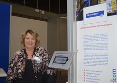 Monica Pouwer Marijs represents Kloosterboer Vlissingen in the Zeeland Seaports stand.