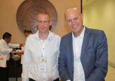 Walking around: Job van der Molen of Global Fresh Trade and Werner Kastelein of RPO ICT Solutions