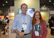 Darren Keating International Fresh Produce Association with Jen Scoular from New Zealand Avocados.