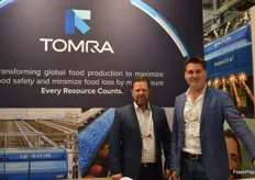 Damien Gibson and Grant Konias were at the TOMRA stand with all the sorting solutions from the company.