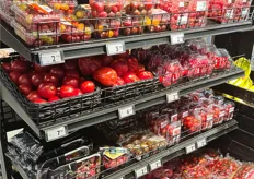 Finns are big tomato eaters. The wide variety in this neighborhood supermarket attests to that.