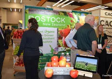 It's busy at the booth of Bostock New Zealand. 