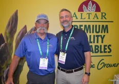 Dino Iacovino and Michael Stewart with Altar Produce are ready to talk about asparagus. 