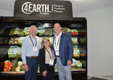 Mark Munger, Sandra Medina, and Dave Hewitt with 4Earth Farms. 