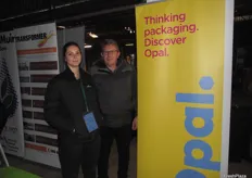 Bianca Gardner and Jason McNiel from Opal Packaging.
