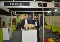 Murat and Emre Kucukahiskaly of Saraylim Tarim. They export vegetables and apples to Russia, Israel, Europe and Dubai. 
