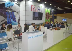 The Perla Fruit and Perla Laboritiories stand was always filled with people, and meetings were ongoing constantly.