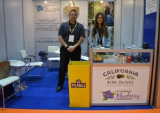 Todd Sanders and Elizabeth Carranza from Californian Blueberries and Californian olives. Blueberries are well known in Asia, but olives less so.