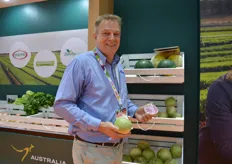 Kees Versteeg from Qualipac with the watermelon radish, which they developed for the Japanese market and have had lots of interest from Thailand.