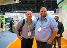 Jacques Mouton and Pierneef Smith from Berda Fruit from South Africa. 