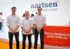 The Asian team of Aartsen Fruit and Vegetables, a Dutch importer and trader with regional offices in Hong Kong.  On the photo are Rik Verspaandonk, Kawai Tam and Wayne Jongerius.