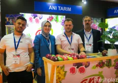 Ani Tarim from Turkey exports apples and cherries. On the photo are Selcuk Erdogan, Cennet Erdogan, Tayfun Kaya and Isa Erdogan.