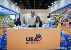 USA Blueberries is actively marketing fresh and dried blueberries in Asia and China. On the photo are Curtis H. Granger, Interim VP Integrated Marketing and Communications, and Mabel Zhuang, the organization's representative in China.