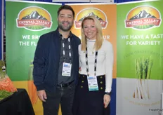 Philip Rodriguez and Tatiana Valdes with Crystal Valley Foods. 