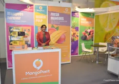 Manjula Gandhi Rooban, Mango Point's managing director. Mango Point exports mangoes to the European markets from India, as their products are certified for this region. They also export to the US, Canada and Australia.