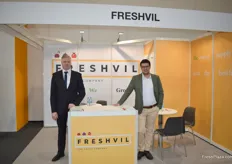 Lukasz Jedras and Ali Celik of Freshvil. The company sources, packages and then supplies various fruits from Poland.