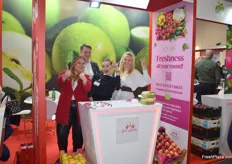 The Agro Queens team was in a very fun mood during the fair! They export organic and conventional apples from Poland.