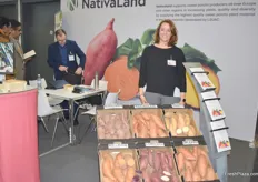 Constance Ludovice, sales manager for Nativaland. The company sells sweet potatoes and sweet potato plant materials to European markets. They sell licensed varieties.