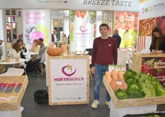 Paulo Martins of Horta Iberica, they export pumpkin and cauliflower from Portugal.