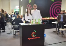 Amilia and Denis Vornices of Agro Denidan, they export Moldovan apples and cherries to Belarus, Norway and France