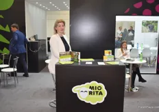 Valeria Matcovschi of Mio Rita. The company exports apples to Belarus and Russia, and have been trying to enter the German market, as well as Saudi-Arabia.