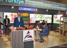 Mert Ozcelik of Ana Fruit. The Turkish trader exports cherries, pomegranates and apples among odther fruits. Their main market is Europe, but they also export to Asian markets.