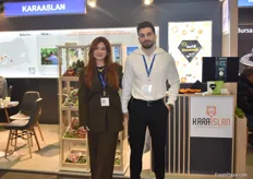 Sumeye Karaarslan Tarakci and Hamza Veli Karaarslan of Karaaslan Tarim. The company operates in both Turkey and the Netherlands and exports vegetables like capsicum, and quinces, figs, sultana grapes and pomegranates to the UK, the Netherlands, Germany and Belgium.