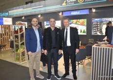 In the middle is Sinerji CEO Berdan Ber, on his left is general manager Kenan Aslan, on his right is Saban Cetin. The Turkish exporter trades pomegranates and figs to France, Belgium, Germany, the UK and Sweden.