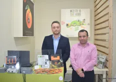 On the right is Nikos Tsotsolas, co-founder of of Kalaoos. They have created a traceability platform that can track the produce in the entire process.