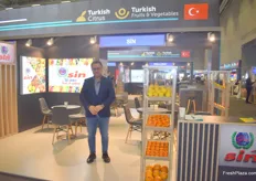 Hakan Sin of Turkish fruit exporter Sin. They export vegetables as their core business, but also deal in citrus. They export to Russia, Romania, Czech, Ukraine and Italy.