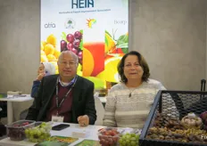 TK & Danny Atef Tadros grow grapes, banana, mangoes, apricot dragon fruit in Egypt. The company exports to the EU, Asian and South Africa. On the photo are Atef Adros and Mary Tadros. Members of HEIA, Horticulture Export Improvement Association.