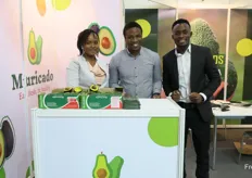 Avocadoes from Tanzania by Muricado. Winfrida J. Mrimi, Martin and Ryoba J. Mrimi. This year is the first time at Fruit Logistica. Export Hazz varieties to Europe. Avocado production is growing fast in Tanzania. Season from March to August. 