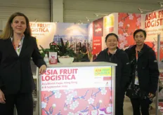 The team of Asia Fruit Logistica with on the photo Marie Berkefeld, Pitchayanun Suriyatananon and Kay Kwok.