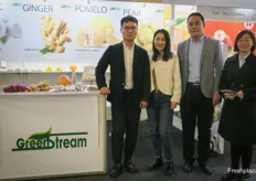 Jining GreenStream Fruit & Vegetables Co., Ltd from China is a grower and exporter of fresh garlic and ginger. On the photo are Colin Lv, Julie Wang, Victor Zhang and Maggie Ma.