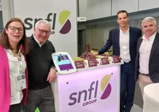 The international team from the SNFL Group from Spain, with to the left Marie-Anne de Bejarry, global marketing director, and to the right Josep Estiarte, General Manager