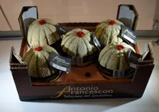 Sealed melons from Antonio Francescon promise good quality.