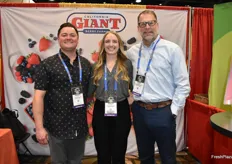 Tom Smith, Amelia Jackson and Alan Ediger with California Giant Berry Farms. 