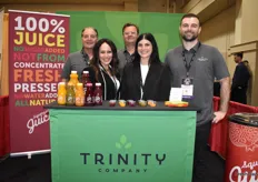 Team Trinity Fruit. The company recently expanded their juice line with three functional juices: Focus, Power and Immunity. This is the first show where the new company logo is shown.