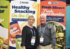 Rebecca Catlett and Bob Wilkinson with Arctic Apples. 