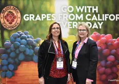 Maria Montalvo and Karen Hearn with the California Table Grape Commission. 
