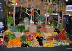 Fantastic display of fresh produce at the Coles stand