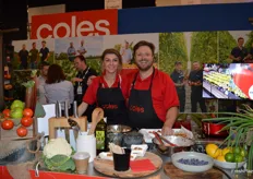 The team at the Coles stand were turning produce into something delicious!