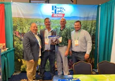 Team Pretty Lady Vineyards is promoting organic table grapes. From left to right: Vince Gambero, Chance Kirk, Anthony Stetson, and Steve Shearer.