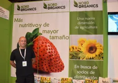 Gytis Mikalkenas of Nord Organics. They were in Madrid to introduce their organic fertilizer, made from soil they discovered while scubadiving in a Nordic lake.