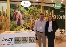 Konstantinos Nikolitsas and his daughter Maria from Nikolitsas S.A., they export kiwifruit from Greece under the brand Froots Hellas.
