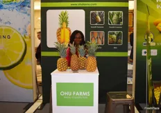 Theresa Poku of Ghanaian pineapple grower Ohu Farms.