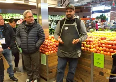 For lunch, the tour stopped by at Whole Foods Market on 3rd Avenue in Brooklyn, where the participants took the opportunity to browse the produce section. Here, the store's Produce Manager explained the layout.