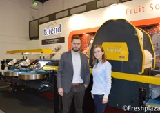 Gökhan Hasanoğlu (Managing Director) and Zeynep Hasanoğlu Tümer (Industrial Engineer) from Tarend. Tarend is an innovative supplier of turn-key solutions for the sorting, dehydrating and packing of fresh fruits and vegetables.